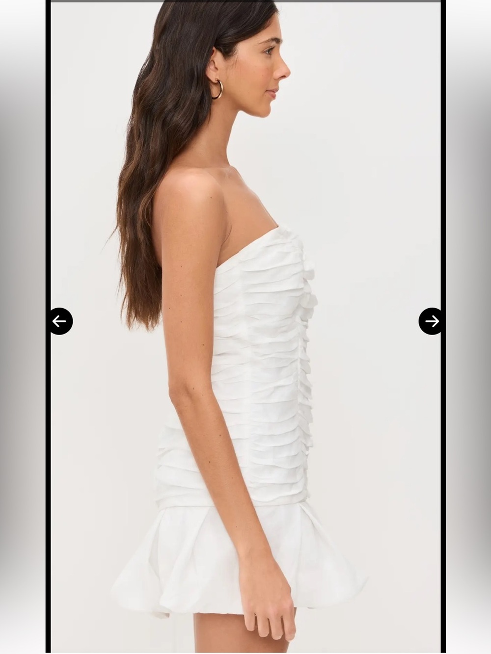 NWT AZULU White Mila Mini Dress - Picture 2 of 16